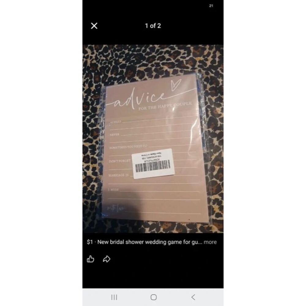 New Bridal Shower Wedding Game or guest book alternative